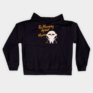 Mama Family Matching Halloween The Mummy squad graphic design Kids Hoodie